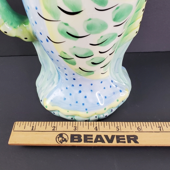 Colourful Ceramic Handled Fish Pitcher HZ - Picture 5 of 7